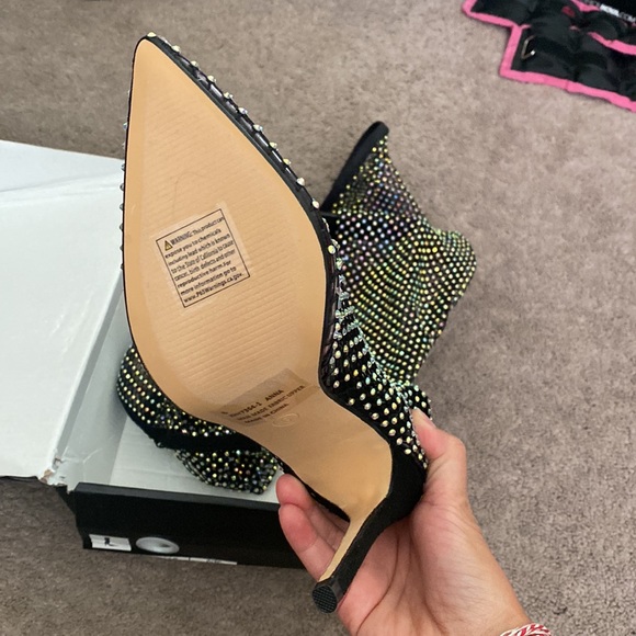 Rhinestone thigh high heels - Picture 2 of 2